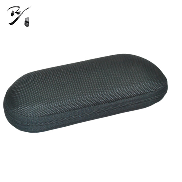 Oval shaped EVA glasses case with zipper