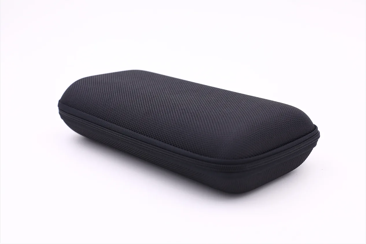 Black EVA glasses case with zipper